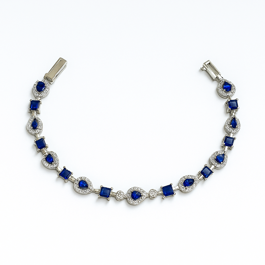 Blue Gemstone Bracelet