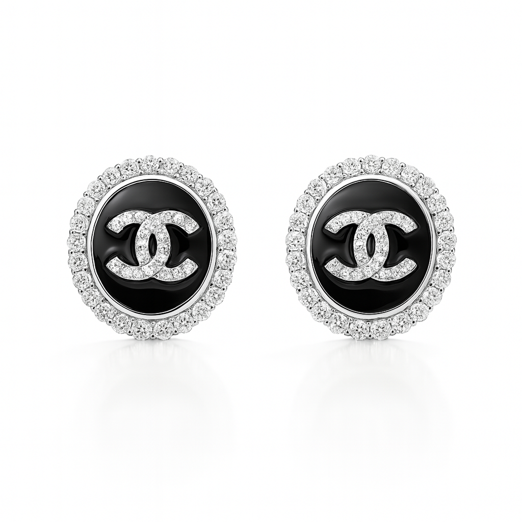 Noire Éclat Studs