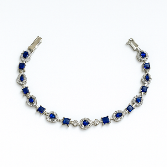 Blue Gemstone Bracelet
