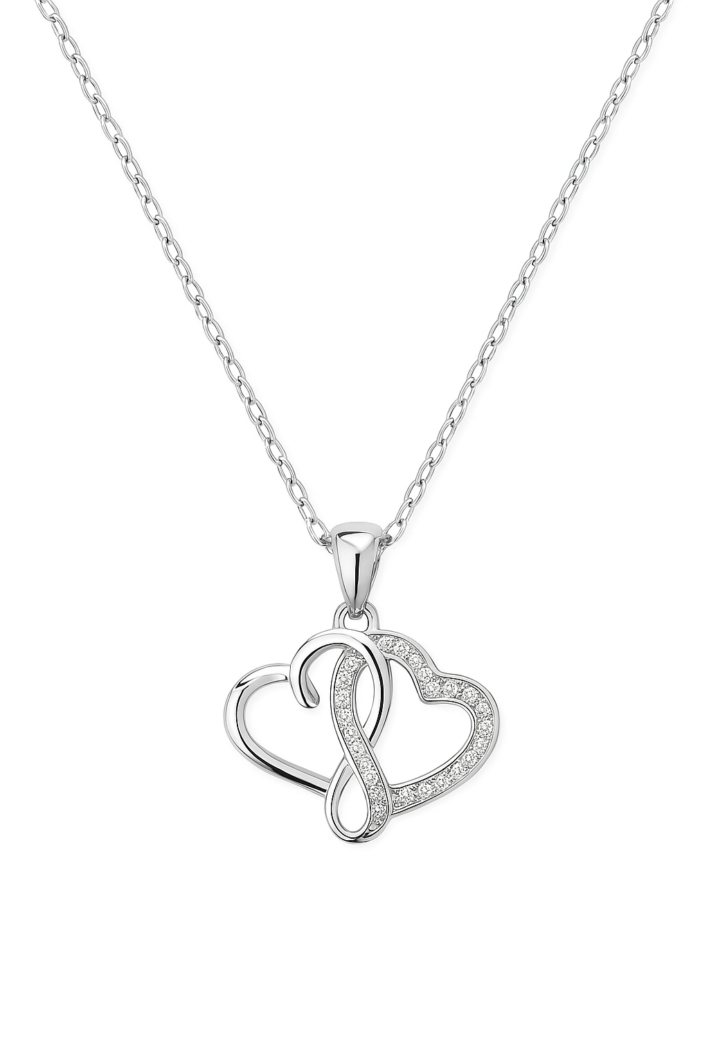 Interlocked Hearts Necklace