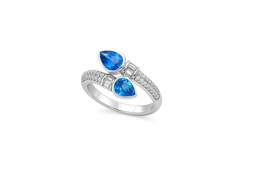Azure Bloom Ring