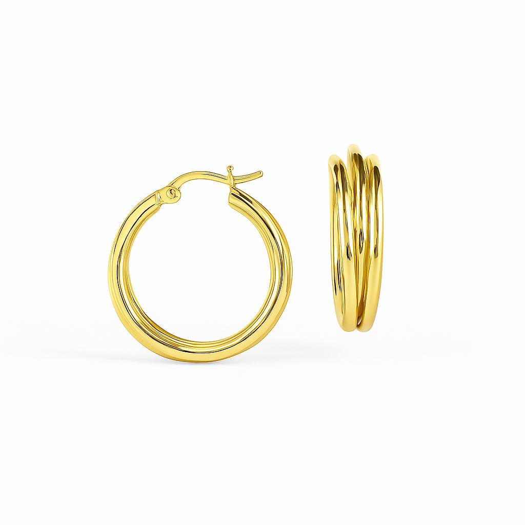 Trio Twist Hoop