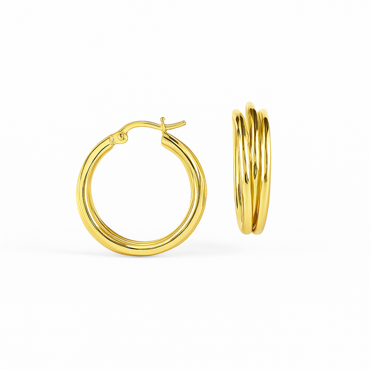 Trio Twist Hoop