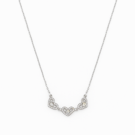 Triple Heart Spark Necklace